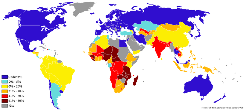 Distribución riqueza mundial